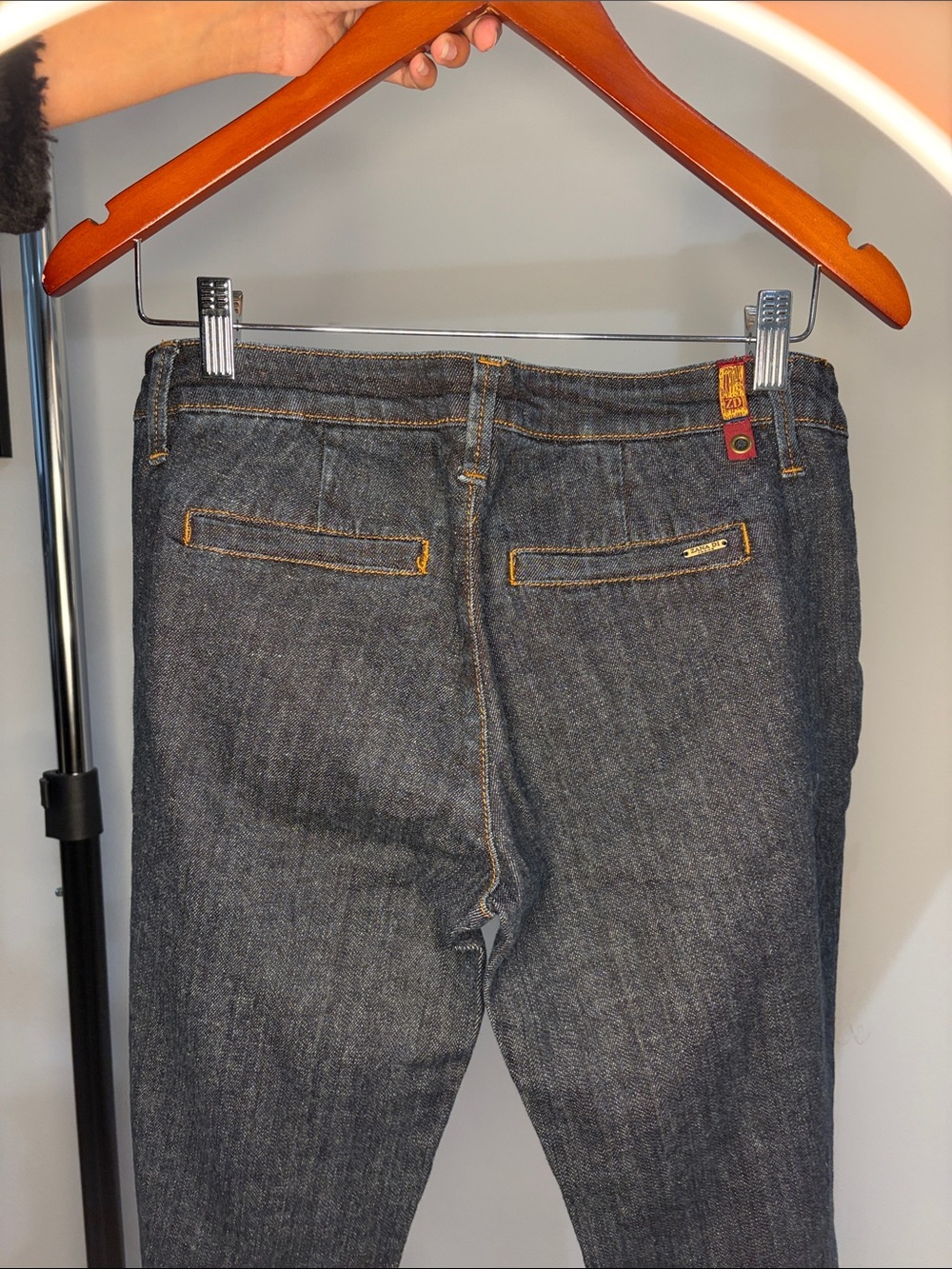 Zana Di Dark Gray Flare Jeans